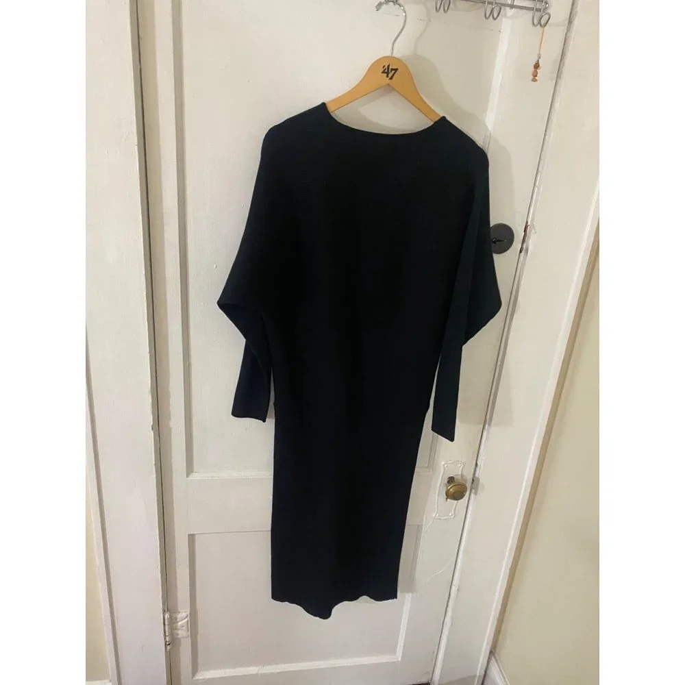 NWT Banana Republic Women's Long Sleeve Thick V Neck Dress - Medium - Picture 5 of 13